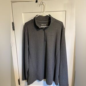 Orvis Sweatshirt Large 1/4 Zip Pullover Polyester Stretch